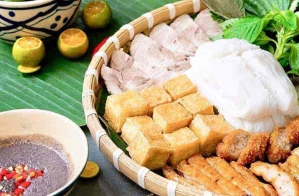 Bún đậu mắm tôm ngon tân phú